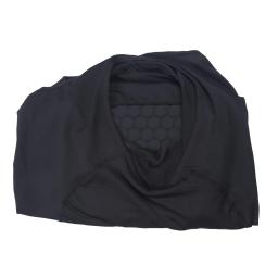 Protetor de costela masculino colete acolchoado, camisa de compressão, colete de treinamento com 3 almofadas para futebol, futebol, basquete, hóquei, proteção - Image 2