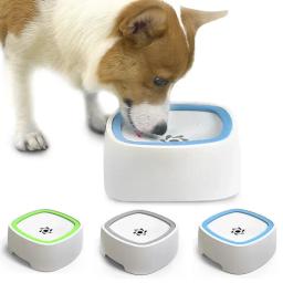 Cães tigela de água potável animais de estimação cão flutuante tigela não molhada boca respingo água gatos cão tigela veículo montado portátil tigela de água do cão - Image 1