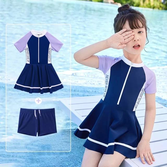 Roupa de Banho Impermeável para Crianças com Mangas Curtas e Longas, Ideal para Esportes ao Ar Livre e Proteção Solar na Praia