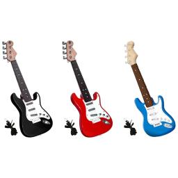 Brinquedo de guitarra elétrica para crianças, 4 cordas, Instrumentos musicais para crianças, Instrumento eletrônico portátil, 17in, venda quente - Image 2