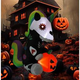 Decoração de jardim ao ar livre modelo inflado halloween inflável horror grim reaper fantasma assustador com luzes led inflado - Image 5