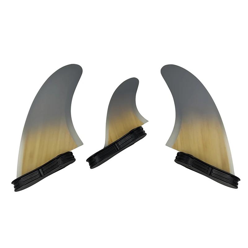 Tri Fins UPSURF FCSII-Thruster Surfboard Fins, Double Tabs, 2 Surf Fin, Quilhas de Alto Desempenho, Bambu 3 Fins para Skate - Image 1