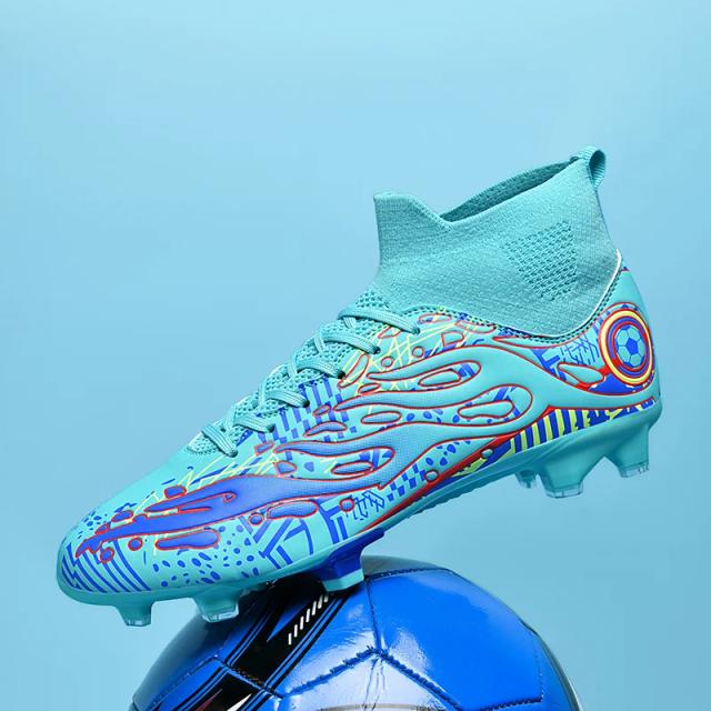 Botas de Futebol Masculino Profissional: Chuteiras Antiderrapantes, Ultraleves e de Cano Alto para Treino ao Ar Livre