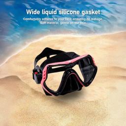 Máscara de mergulho snorkel para adultos, máscara de natação HD, óculos anti-nevoeiro, vidro temperado, tampa do nariz - Image 6
