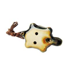 Flauta Cerâmica para Crianças Alto Ocarina, Tartaruga dos Desenhos Animados, Wind Orff, Instrumento Musical, Flauta com Cordão, Iniciante, 6 Buracos - Image 3