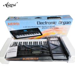 Aiersi-Piano Midi Digital com Música, Órgão Eletrônico, Teclado Elétrico, Instrumento Musical, 61 Teclas - Image 3