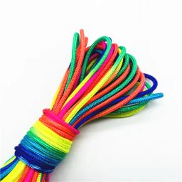 Parachute Cord Rope, Lanyard, Mil Spec Type, Escalada, Camping, Survival Equipment, DIY Pulseira, Rainbow, 0.5mm, 1mm, 1.5mm, 2mm, 4mm - Image 4