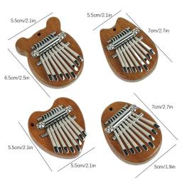 8-key kalimba instrumento musical, mini piano polegar, acrílico, portátil, para presente de Natal - Image 3