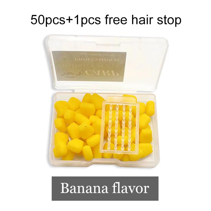 50 pçs produtos de pesca da carpa plástico falso isca milho lento afundando iscas método alimentador carpa isca para equipamentos de pesca acessórios - Image 1