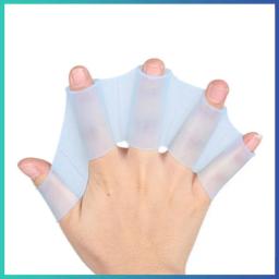1 Par Sapo Tipo Silicone Natação Nadadeiras Mão Swim Training Finger Luvas Barbatanas Webbed Paddle Natação Luvas De Mergulho Unisex - Image 4