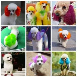 Agente de tingimento para coloração de cabelo brilhante para animais, cães e gatos, Pigmento de tingimento, Acessórios para cães seguros - Image 2