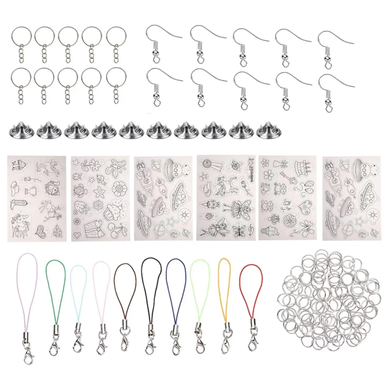 Heat Shrink Plastic Sheets Set, Shrinky Art Film, calor de papel para DIY Keychain Ornamentos, Creative Craft Embellishment, Scrapbooking - Image 1