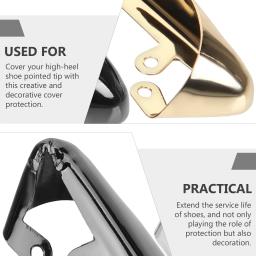 Metal Pointed Toe Head Protetores, estojo protetor, boné de salto alto, 6 pcs - Image 6