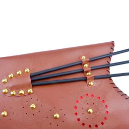 Bolsa tradicional de arco recurvo e aljava de flecha, material pu para aldult, tiro com arco ao ar livre, flecha, caça, bolsa portátil - Image 4