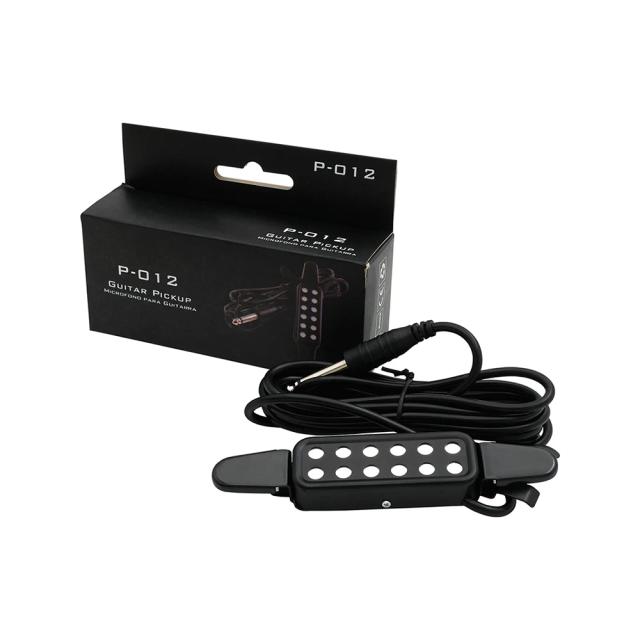 Guitarra Acústica com Pickup Clip e Cabo de 3 Metros - Acessórios Profissionais com Baixo Ruído e Buraco de Som P-012