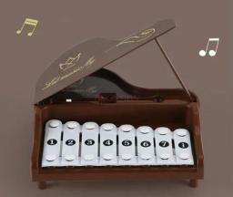 8-mês de idade bebê de percussão de mão de oito tons instrumento musical xilofone de dois em um piano de brinquedo de música de bebê - Image 4