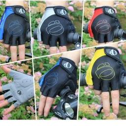 Luvas de ciclismo meio dedo gel para homens, antiderrapante, anti-suor, bicicleta de estrada, MTB, equipamento de ciclismo - Image 6