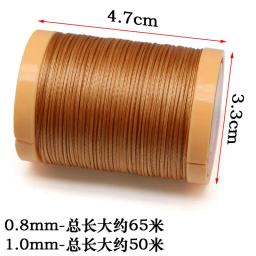 Linha encerada de costura plana para artesanato de couro, costura de cera, encadernação trançada DIY, reparação de sapatos 71 jardas - Image 3