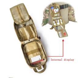 Kits táticos de primeiros socorros, bolsa médica de emergência, caça ao ar livre, carro, acampamento, molle, ferramenta de sobrevivência, organizador de bolsa edc - Image 3
