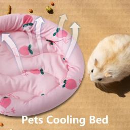 Tapete de resfriamento redondo para pet, Cobertor de resfriamento para cães, Cama antiderrapante, Mantendo o resfriamento para o verão, Quente - Image 4