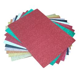 100 pçs 250gsm glitter cartolina papel-brilho artesanato papel a4 grosso colorido artesanato natal dia dos namorados caixa de presente embrulho diy - Image 2