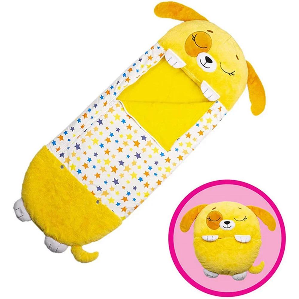 Saco de dormir dos desenhos animados para crianças, saco de dormir animal infantil, travesseiro boneca de pelúcia bebê, presente para meninos e meninas, 1 pc - Image 1
