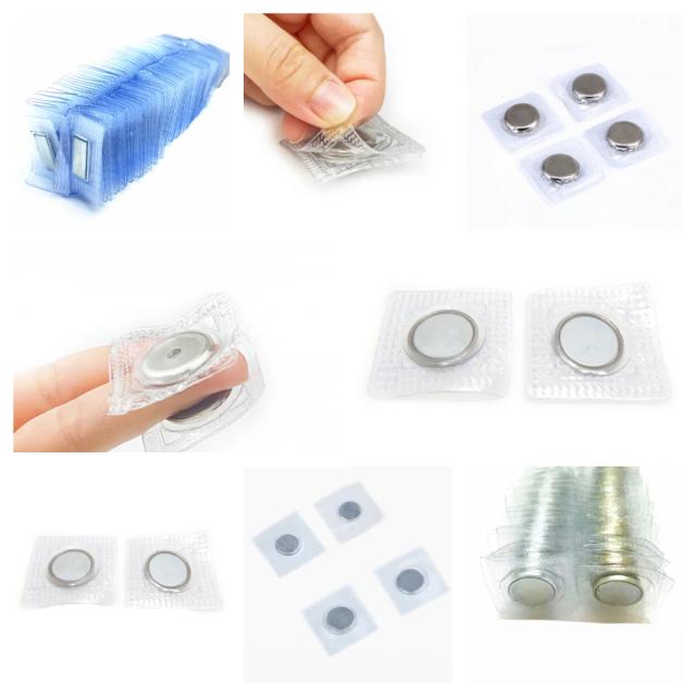 Botões Magnéticos Invisíveis de Metal 10x20mm para Fecho em Bolsas e Costura 