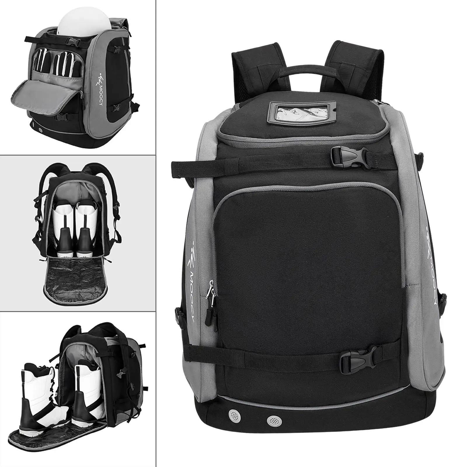 Mochila de esqui durável 65l, bolsa de transporte de grande capacidade, compartimentos leves para acessórios de snowboard, jaqueta, óculos ao ar livre - Image 1