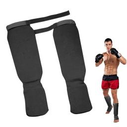 Kickboxing caneleiras karate/taekwondo/muay thai/boxe leggings tornozelo suporte proteção pé cinta equipamentos - Image 1
