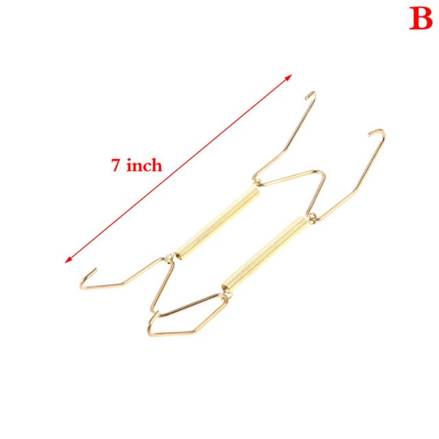 Cabide para Parede Tipo W com Ganchos Invisíveis - Suporte Decorativo Artesanal para Casa em Vários Tamanhos (6" a 12")