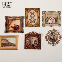10 pçs estilo vintage adesivos decorativos conjunto sortidas quadro scrapbooking adesivos para diy artes planejador de artesanato diário caderno - Image 2
