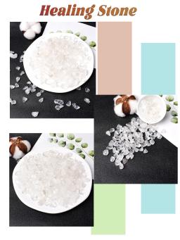 Espécime De Cascalho De Cristal Natural, Quartzo Claro, Decoração De Casa, Colorido para Aquário, Pedra De Energia Cura, Mineral De Rocha, 100g - Image 5