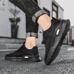Homem moda tênis malha respirável homem tênis de corrida confortável esportes ao ar livre sapatos casuais tenis masculino 2024 - Image 5
