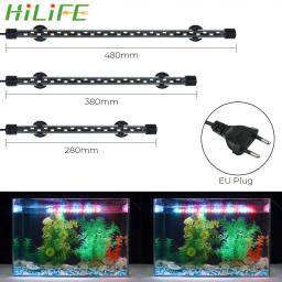 Lâmpada submersível para aquário, barra de luz para aquário, iluminação decorativa subaquática, RGB EU Plug, AC 90 ~ 260V, 28 cm, 38 cm, 48cm - Image 1