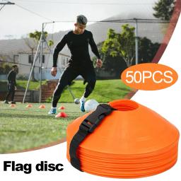 Cones de Futebol Esportivo Flexíveis para Crianças, Heavy Duty Field Cone Markers, Exercício de Agilidade, Obstáculos, Evitar Treinamento, 50 Pcs, 10Pcs - Image 1