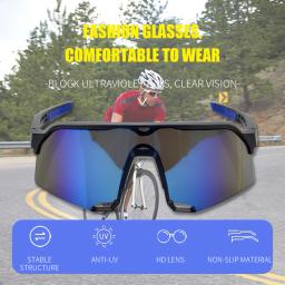 Óculos de sol de ciclismo fotocromáticos polarizados para homens e mulheres, Windproof Riding Glasses, Outdoor Sports Glasses, Bike Eyewear, UV400 - Image 5