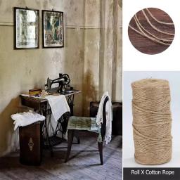 100m/rolo corda de cânhamo natural juta corda de serapilheira que envolve cabos linha diy scrapbooking artesanato decoração festa de casamento presente - Image 2