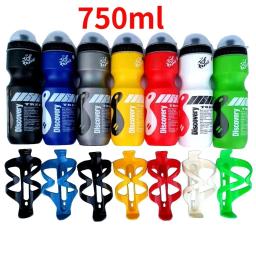 Garrafa de água portátil Mountain Bicycle, Equipamento de ciclismo, Garrafas de ciclismo, Esporte ao ar livre, Camping Drink Jug, Cup Holder gratuito, 750ml - Image 1