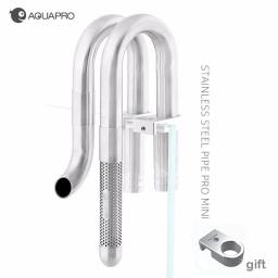 Mini acessórios de filtro de tubo de entrada de pesca, água para aquário, tanque de peixes de aço inoxidável, suporte de mangueira de camarão, decoração - Image 1