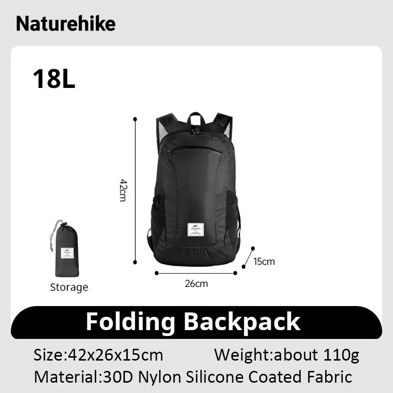 Naturehike-mochila de caminhada ultraleve, impermeável, ao ar livre, viagem, camping, trekking, bolsa de ombro, 18l, 22l - Image 1
