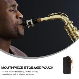 Saxofone carregando bolsa instrumento acessório anti-estático engrossar saco de poeira portátil bocal flanela - Image 4