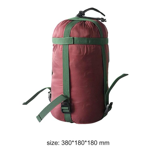 Compressão à prova d'água Stuff Sack de nylon para camping e travessias - Saco de armazenamento para viagem em 5 cores diferentes