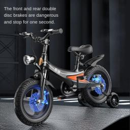 Bicicleta para sempre para crianças de 3 a 6 a 12 anos, bicicleta para meninos e meninas, carrinho médio e grande, leve com rodas auxiliares - Image 2