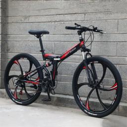 21 velocidades 24 26 29 polegadas adulto downhill bicicleta dobrável homens mountain bikes ciclo dobrável - Image 2