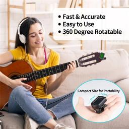 Guitar Tuner For All Instruments Clip on Electronic Tuner for Guitar Bass Ukulele Violino Bandolim Banjo - Image 3