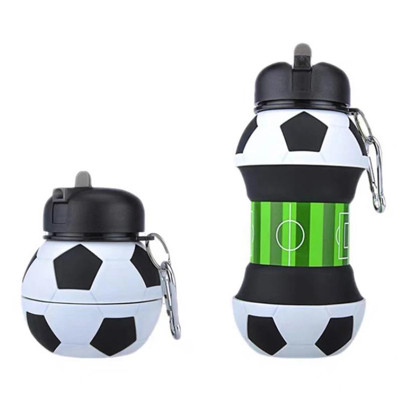 Garrafa de água dobrável para crianças, Copos Leakproof, Caneca portátil para esportes ao ar livre, Futebol, beisebol, tênis, golfe, escola - Image 1