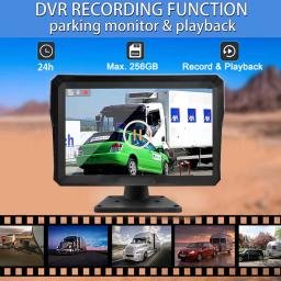 10,1 polegadas 6 canais sistema de monitor de câmera de veículo tela sensível ao toque 1080 p ahd câmeras de backup invertendo estacionamento dvr para caminhão/ônibus/rv suporte full hd Visão Noturna Starlight - Image 6