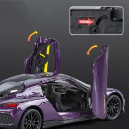 1:32 gemera gt gemini liga de corrida brinquedo em miniatura diecast metal escala modelo carro som & luz coleção crianças brinquedo carro veículos presente - Image 4