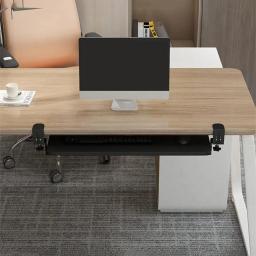 Ergonômico deslizante sob mesa teclado bandeja, braçadeira, plataforma do mouse, retrátil, undermount gaveta, sem ferramentas, atacado, 1pc - Image 5