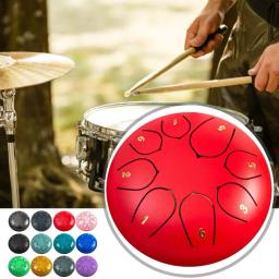 Tambor De Língua De Aço Com Chime De Chuva, Tambores De Mão, Instrumentos De Som De Cura, Tambor De Tanques De Chakra, Educação Musical, Meditação E Ioga, Zen, 15,5 cm - Image 2